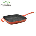 gusseisen antihaft gusseisen BBQ grill / bratpfanne